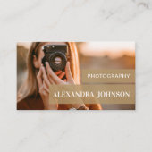 Visite Photographe personnalisé et moderne Carte de visit (Devant)