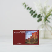 Visite Photographie Desert Mountain Sunset Carte de visit (Debout devant)
