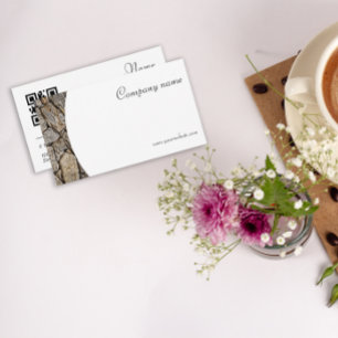 Visite Photographie minimaliste en pierre QR Carte de vis