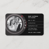 Visite Photographie professionnelle Camera Lens Carte de (Devant)