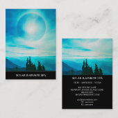 Visite *~* Pines Blue Mountains Rainbow Sun Carte de visi (Devant / Derrière)
