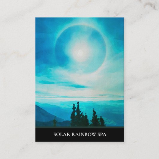 Visite *~* Pines Blue Mountains Rainbow Sun Carte de visi (Devant)