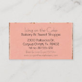 Visite Pink Cupcake Bakou Carte de profil professionnelle (Dos)