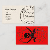 VISITE PIRATES ANCIENNES CARTE DE TRÉSORERIE, SKULL ET ÉP (Devant / Derrière)