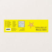 Visite Plage Starfish, Beauté, Carte de fidélité, (Extérieur déplié)