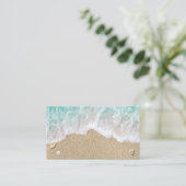 Visite Plage Waves Sandy Toits Salty Baisers Carte de vis (Debout devant)