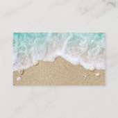 Visite Plage Waves Sandy Toits Salty Baisers Carte de vis (Dos)