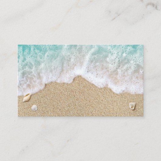 Visite Plage Waves Sandy Toits Salty Baisers Carte de vis (Devant)