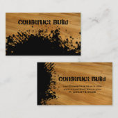 Visite Plancher en bois d'éclaboussure de carte (Devant / Derrière)