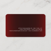 Visite Planificateur d'événements Red Attractive Carte de (Dos)