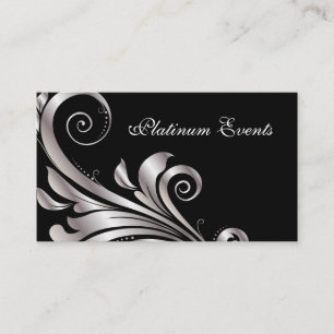 Visite Planificateur d'événements Silver Leaf carte de