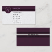 Visite Planificateur financier de monogramme - carte de (Devant / Derrière)