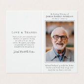 Visite Plié Dans Love Memory Carte de prière (Extérieur déplié)