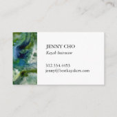 Visite Plongez profondément dans le bleu vert de ce carte (Dos)