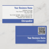 Visite Podiatriste ou chiropodiste Code QR Carte de visit (Devant / Derrière)