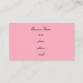 Visite Points de vidange rose et citron vert Carte de vis (Dos)