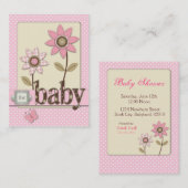 Visite Pour la carte de rappel de bébé (Devant / Derrière)