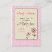 Visite Pour la carte de rappel de bébé (Dos)