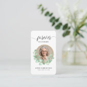 Visite Pour toujours dans nos coeurs Carte de prière Euca (Debout devant)