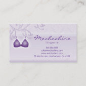 Visite Pourpre de soutien-gorge de damassé de carte de (Dos)