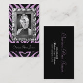 Visite Pourpre TTT-Orné de bijoux de carte de concours de (Devant / Derrière)
