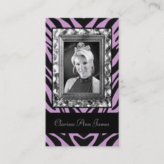 Visite Pourpre TTT-Orné de bijoux de carte de concours de (Devant)