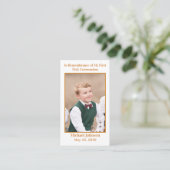 Visite Première carte de communion (Debout devant)