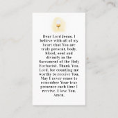 Visite Première carte de communion (Dos)