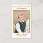 Visite Première carte de communion (Devant)