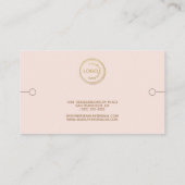 Visite Présentoir à bracelets Ajoutez votre logo Carte de (Dos)