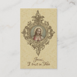 Visite Prière au coeur sacré de la carte sainte de Jés