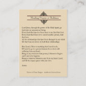 Visite Prière curative à la carte sainte de coeur sacré (Dos)