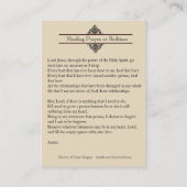 Visite Prière curative à la carte sainte de coeur sacré (Dos)