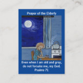 Visite Prière de la carte des personnes âgées (Devant)