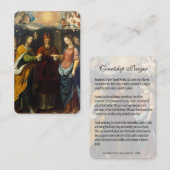 Visite Prière du Fiançailles de Courtoisie Carte Sainte (Devant / Derrière)