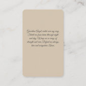 Visite Prière pour la protection Carte de prière Angel (Dos)