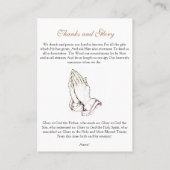 Visite Prières simples - Carte de prière (plat) (Dos)