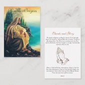 Visite Prières simples - Carte de prière (plat) (Devant / Derrière)