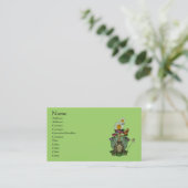 Visite Princesse de grenouille sur le Trône Carte de visi (Debout devant)