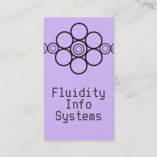 Visite Pro cercles minimalistes carte de visite, lilas