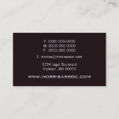 Visite Pro Textures Carte de visite, Bourgogne (Dos)