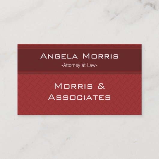 Visite Pro Textures Carte de visite, Crimson (Devant)
