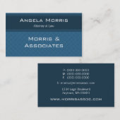 Visite Pro Textures Carte de visite, Navy Blue (Devant / Derrière)