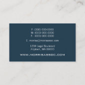 Visite Pro Textures Carte de visite, Navy Blue (Dos)