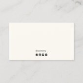 Visite Professional Ivory White Ajouter un Carte de visit (Dos)