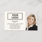 Visite Professional Ivory White Ajouter un Carte de visit (Devant)