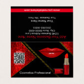 Visite Professionnel de la cosmétique | Plié | CARTE DE V (Extérieur déplié)