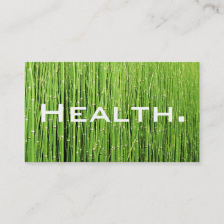 Visite Professionnel de la santé Carte de visite-Vert nat