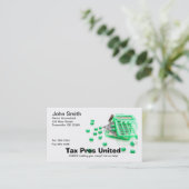 Visite Professionnel d'impôts - comptable - carte de (Debout devant)