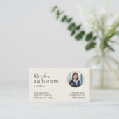 Visite Professionnel (PHOTO INSERT) UNISEX - Carte de vis (Debout devant)